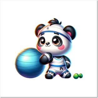 Fit Panda Trainer - Your Workout Buddy Posters and Art